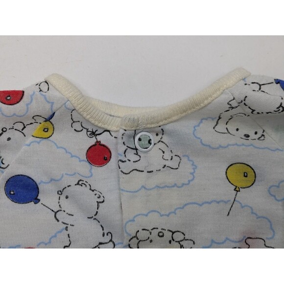 Carter's Balloon Bear Sleepsack Hat Blanket 90s Baby Clothes USA Cotton Vintage - Picture 2 of 12
